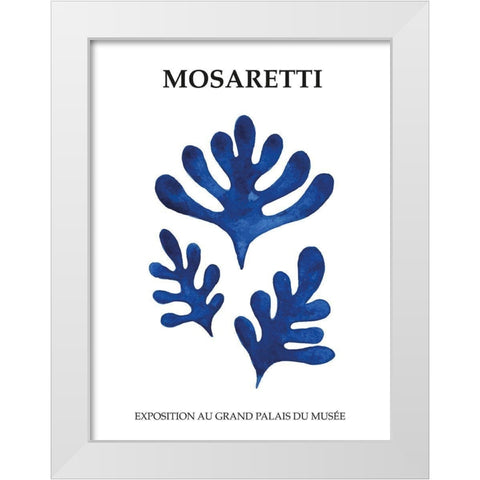 Mosaretti White Modern Wood Framed Art Print by BRAUN Studio
