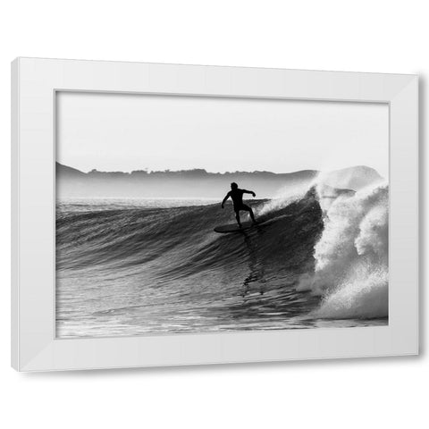 Braun Studio - Surf White Modern Wood Framed Art Print by Braun Studio
