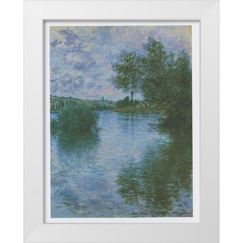 Vetheuil White Modern Wood Framed Art Print by Monet, Claude
