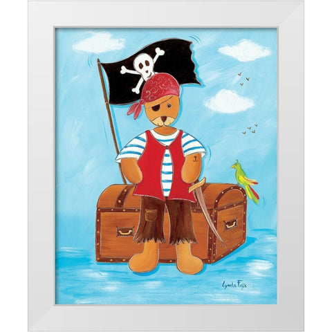 Le pirate White Modern Wood Framed Art Print by Fays, Lynda