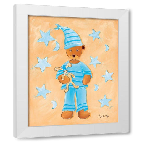 Ours dodo White Modern Wood Framed Art Print by Fays, Lynda