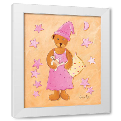 Ourse dodo White Modern Wood Framed Art Print by Fays, Lynda