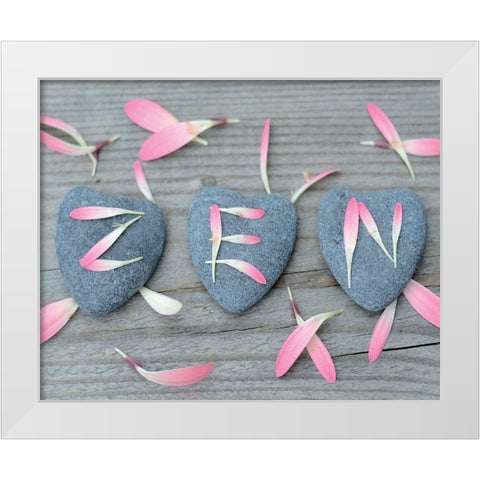 Zen I White Modern Wood Framed Art Print by BRAUN Studio