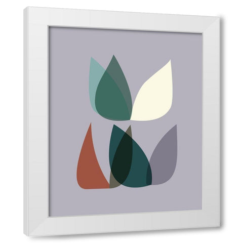 FiftiesMemo 2 White Modern Wood Framed Art Print by Braun Studio