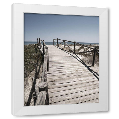 Plage 8 White Modern Wood Framed Art Print by Braun Studio