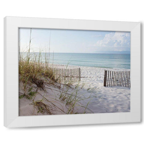 Plage 12 White Modern Wood Framed Art Print by Braun Studio