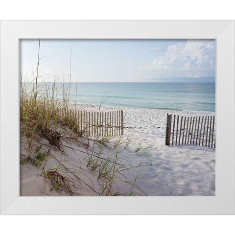 Plage 12 White Modern Wood Framed Art Print by Braun Studio