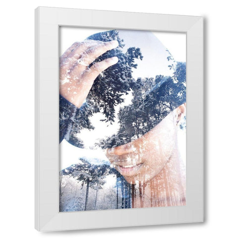 Chapeau et nature White Modern Wood Framed Art Print by Braun Studio