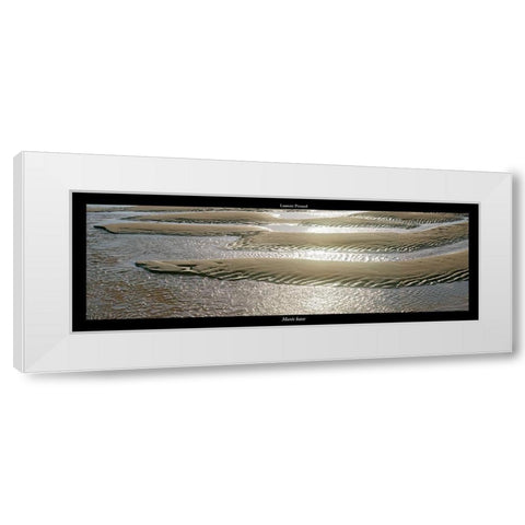 Maree basse White Modern Wood Framed Art Print by Pinsard, Laurent