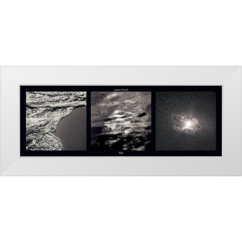 Eau White Modern Wood Framed Art Print by Pinsard, Laurent