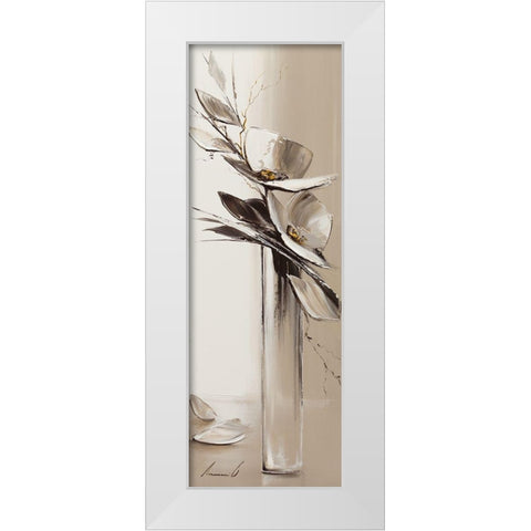 Camaieu White Modern Wood Framed Art Print by Tramoni, Oliver