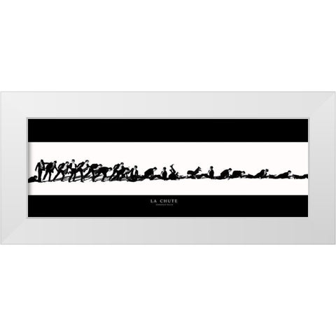 Chute White Modern Wood Framed Art Print by Bazin, Emmanuel