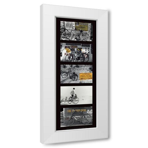 Inde   White Modern Wood Framed Art Print by Callu, Frederique