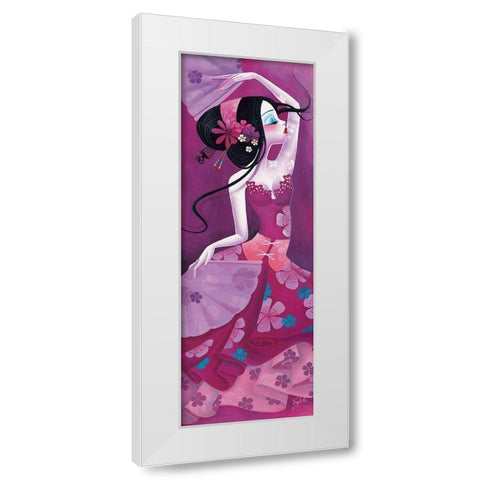 Folie deventails White Modern Wood Framed Art Print by Sybile