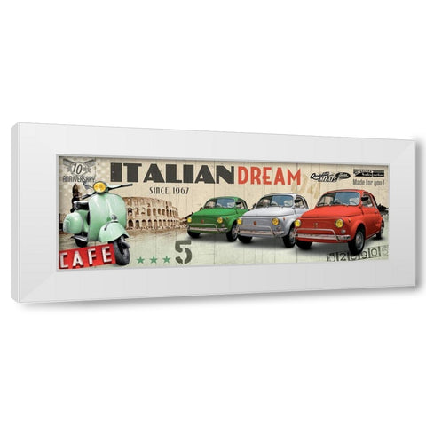 Italian Dream White Modern Wood Framed Art Print by BRAUN Studio