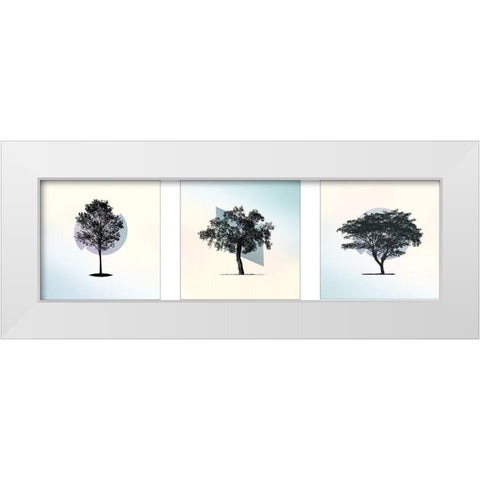 Spectrum Composition White Modern Wood Framed Art Print by Braun Studio