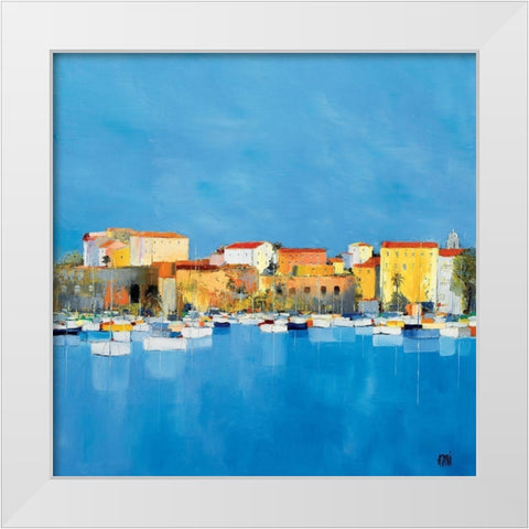 Ajaccio, La Citadelle White Modern Wood Framed Art Print by Grossi, Anne-Marie