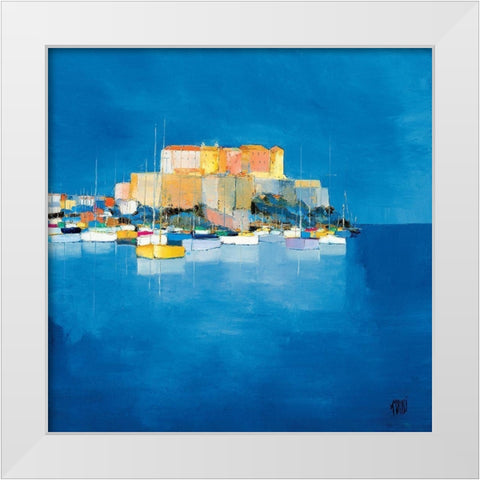 Calvi White Modern Wood Framed Art Print by Grossi, Anne-Marie
