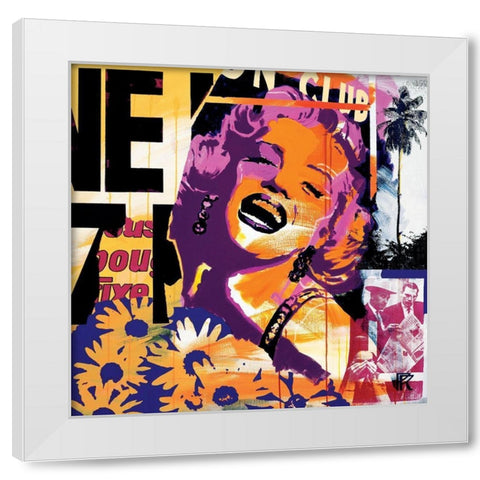 Club White Modern Wood Framed Art Print by Raynal, Paul