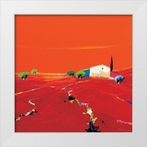 Lumiere dun jour White Modern Wood Framed Art Print by Eurgal, Christian