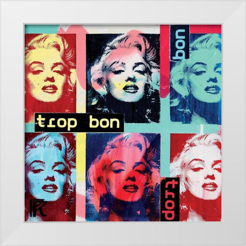 Trop bon White Modern Wood Framed Art Print by Raynal, Paul