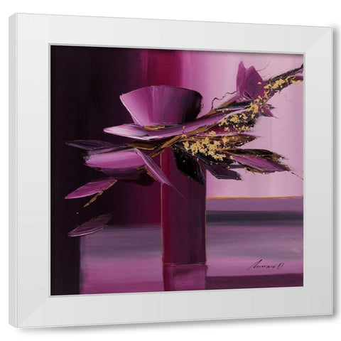 Violine White Modern Wood Framed Art Print by Tramoni, Oliver