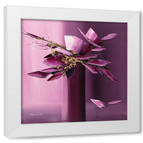 Pour elle White Modern Wood Framed Art Print by Tramoni, Oliver