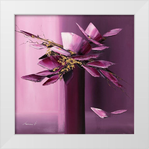 Pour elle White Modern Wood Framed Art Print by Tramoni, Oliver