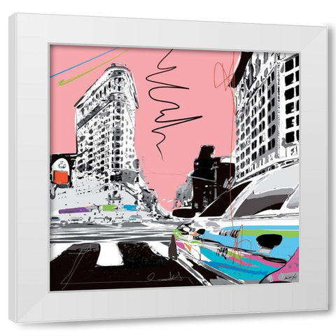 New York I White Modern Wood Framed Art Print by Tandem