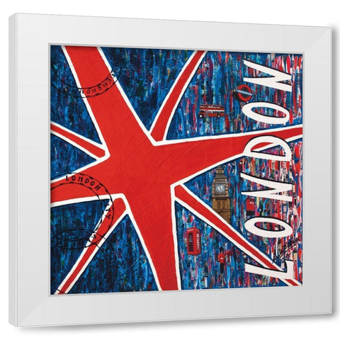 London White Modern Wood Framed Art Print by Wozniak, Sophie