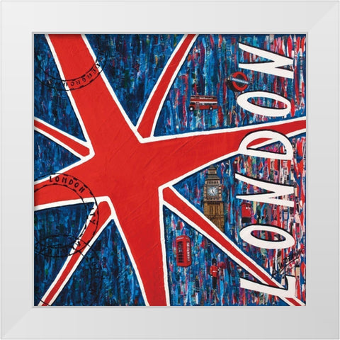 London White Modern Wood Framed Art Print by Wozniak, Sophie