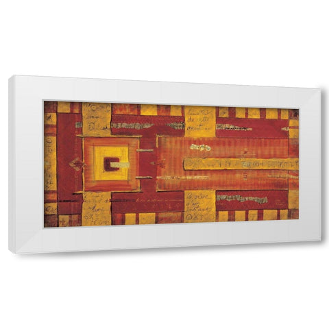 Le reve de cette nuit White Modern Wood Framed Art Print by Moumen, Leila