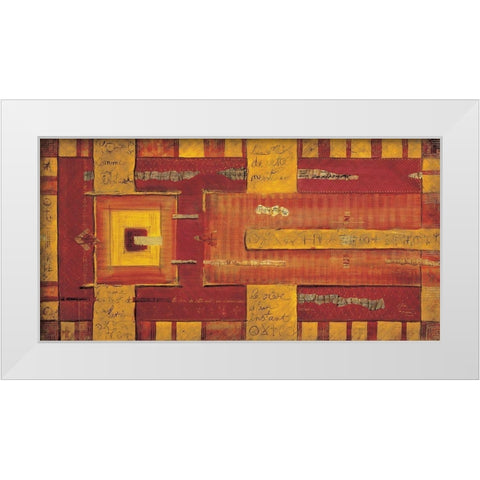Le reve de cette nuit White Modern Wood Framed Art Print by Moumen, Leila