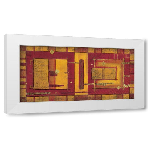 Le voyage solitaire White Modern Wood Framed Art Print by Moumen, Leila
