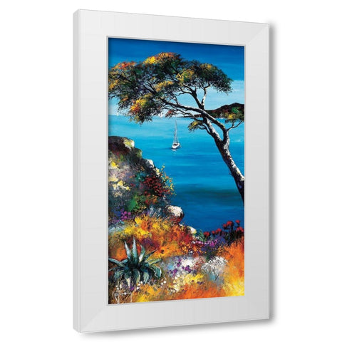 Les herbes folles White Modern Wood Framed Art Print by Keiflin, Roger