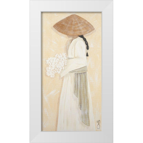 La mariee White Modern Wood Framed Art Print by Dothy