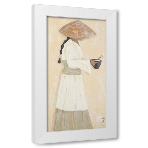 Le bol de riz White Modern Wood Framed Art Print by Dothy