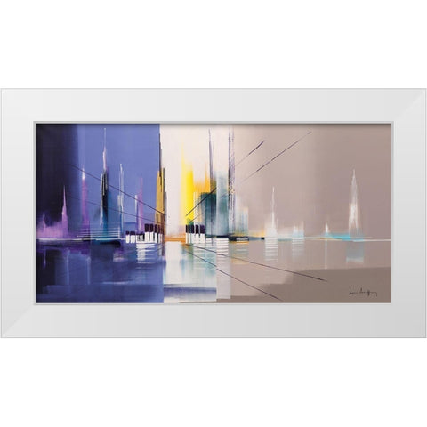 Langs de Vaart White Modern Wood Framed Art Print by Drappier, Luc