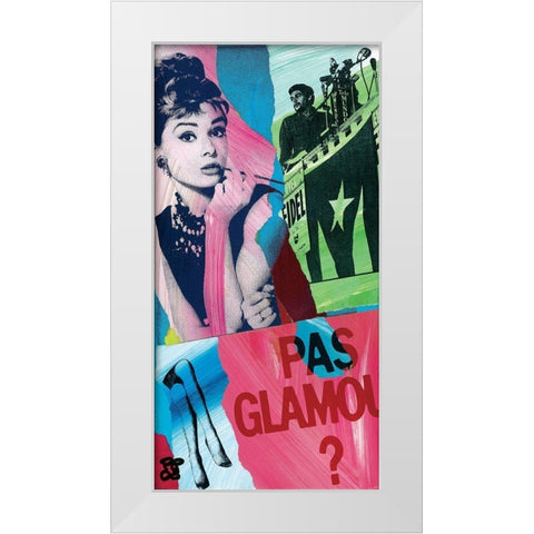 Tele mundo White Modern Wood Framed Art Print by Raynal, Paul