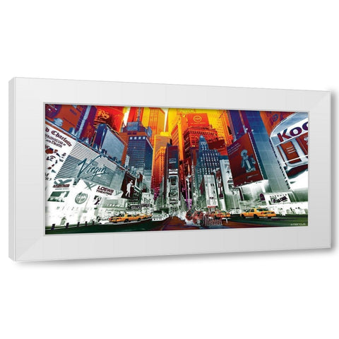 NY Perspective White Modern Wood Framed Art Print by Marcus