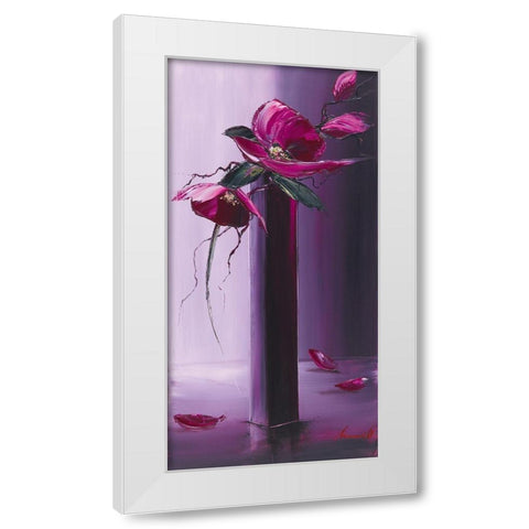 Elegance en mauve II White Modern Wood Framed Art Print by Tramoni, Oliver
