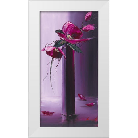 Elegance en mauve II White Modern Wood Framed Art Print by Tramoni, Oliver