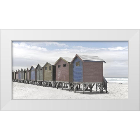Plage 2 White Modern Wood Framed Art Print by Braun Studio