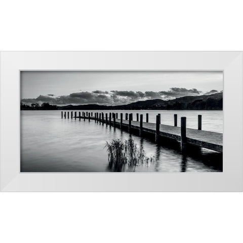Ponton 3 White Modern Wood Framed Art Print by Braun Studio