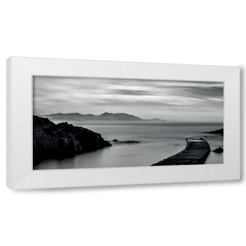 Ponton 4 White Modern Wood Framed Art Print by Braun Studio