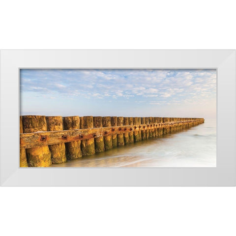 Ponton 1 White Modern Wood Framed Art Print by Braun Studio