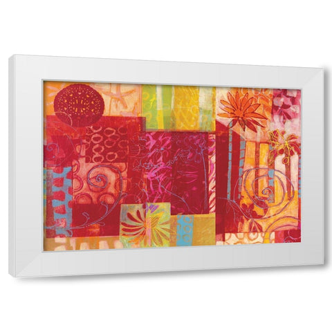 Invitation a la lumiere White Modern Wood Framed Art Print by Carvalho, Cecile de