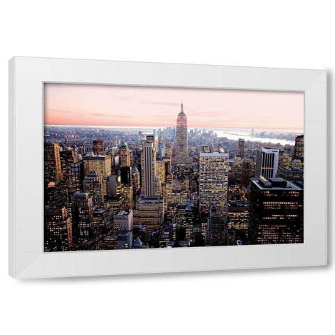 Red Empire White Modern Wood Framed Art Print by Setboun, Michel