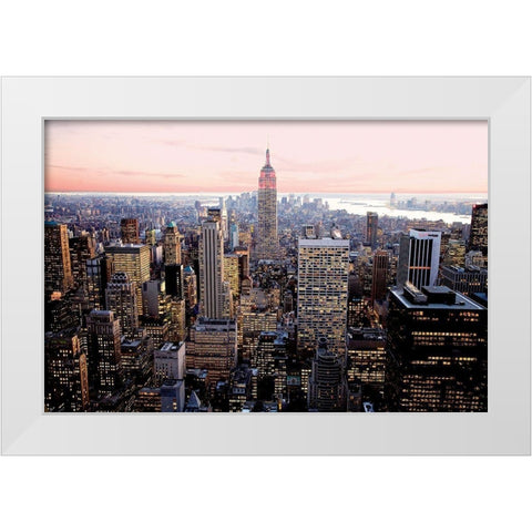 Red Empire White Modern Wood Framed Art Print by Setboun, Michel