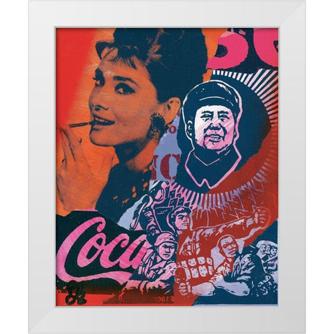 Protecteur White Modern Wood Framed Art Print by Raynal, Paul